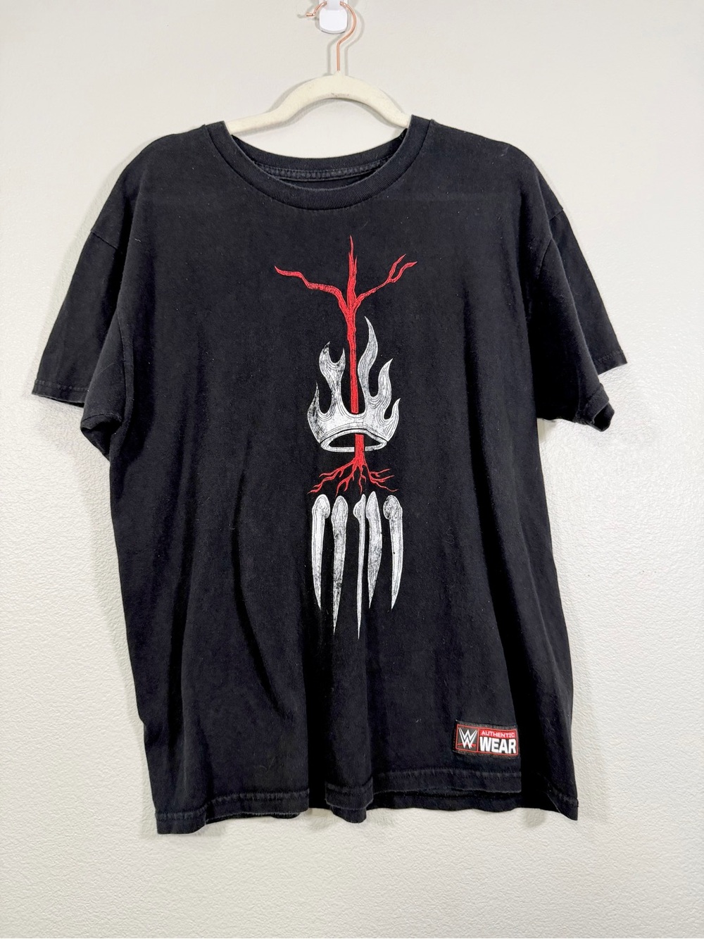 Vintage Finn Baylor NXT WWE Authentic Shirt Black Wrestling Demon T-Shirt Men L